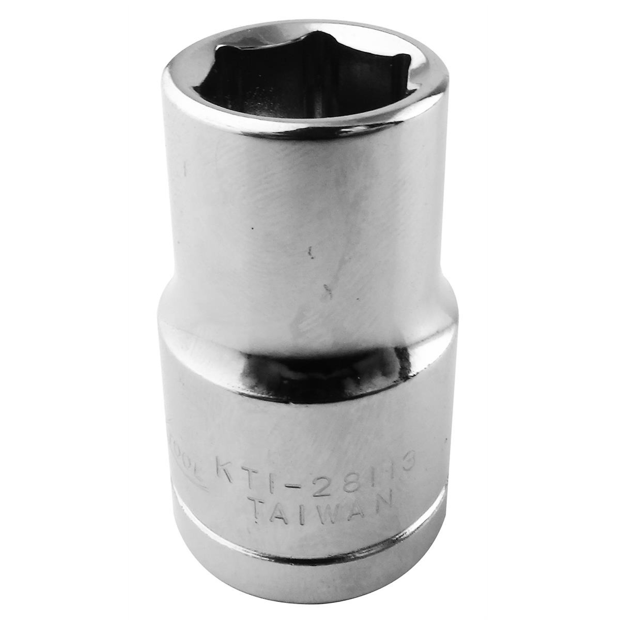 K Tool International 13mm 1/2in. Drive 6-Point Short Socket — Chrome Vanadium Steel, Model# KTI28113